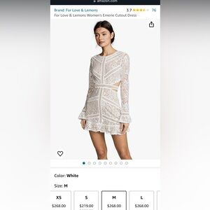 COPY - Emerie Cut Out Dress in White